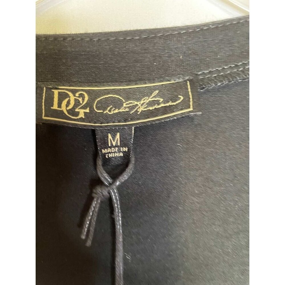 DG2 by Diane Gilman Embellished Hi-Low Short-Sleeve Tee MEDIUM (616) - Picture 5 of 8